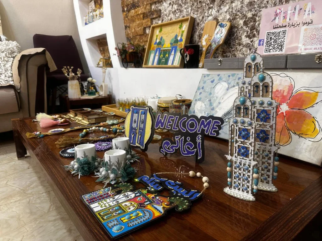 Diyala, 2026 — Suad Michael sells some of her handicrafts. KirkukNow


